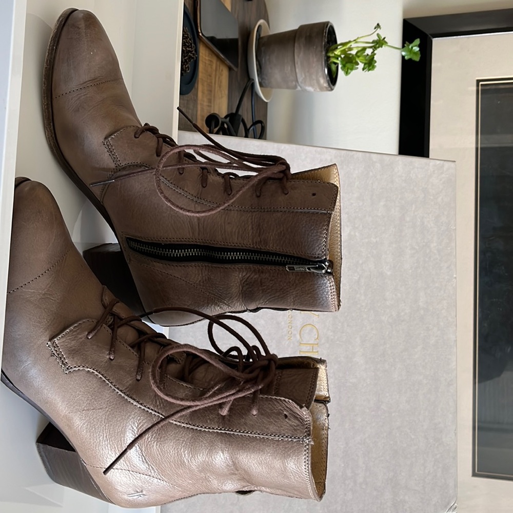 FRYE  Courtney Lace Up Boots (Grey)